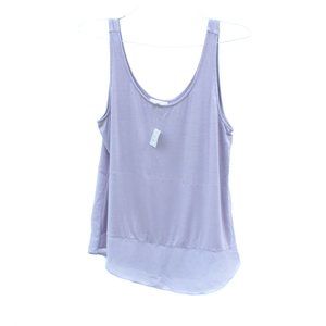 Maurices Tank, Flowy Top, Soft Knit w. Sheer Panel